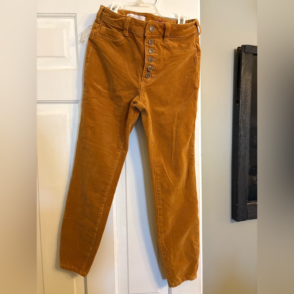 Camel Pilcro corduroy skinny pants